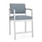Lesro Lenox Steel Hip Chair Metal Frame, Silver, RS Rain Song Upholstery LS1161 - alternate 1